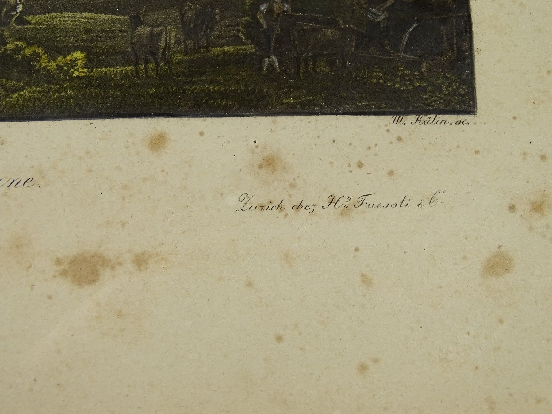 Incisioni: BERN, AQUATINTA UM 1830 – Usato da Grüningen venduto da Kartensammler 3