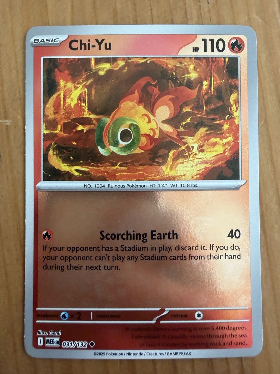 Pokémon Carte collezionabili: Chi-Yu (MEG031) – Nuovo (secondo la descrizione) da Vevey venduto da Matx