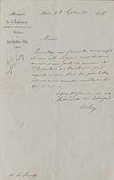 Antoine François Passy (1792-1873) Politiker - Autogramm