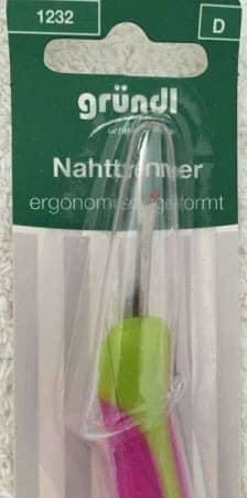 Cartoline: 1 Nahttrenner ergonomisch geformt gründl nähen naht – Nuovo e nell'imballaggio originale da Buchs SG venduto da Billikatze5 1