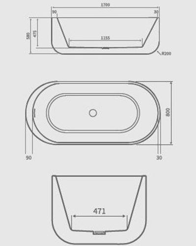 Badewannen: Badewanne WETZIKON weiss170x80cm – Neu und originalverpackt aus Herbertingen von jet-line-e-trade 5