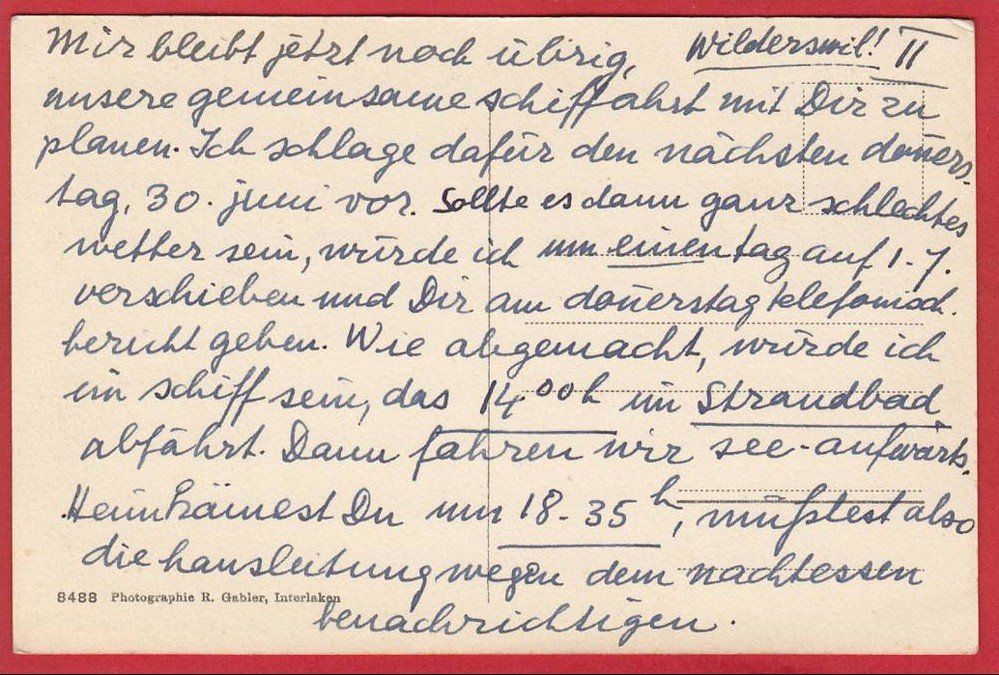 Cartes postales: WILDERSWIL POST – D'occasion à Grüningen par Kartenlaube 1