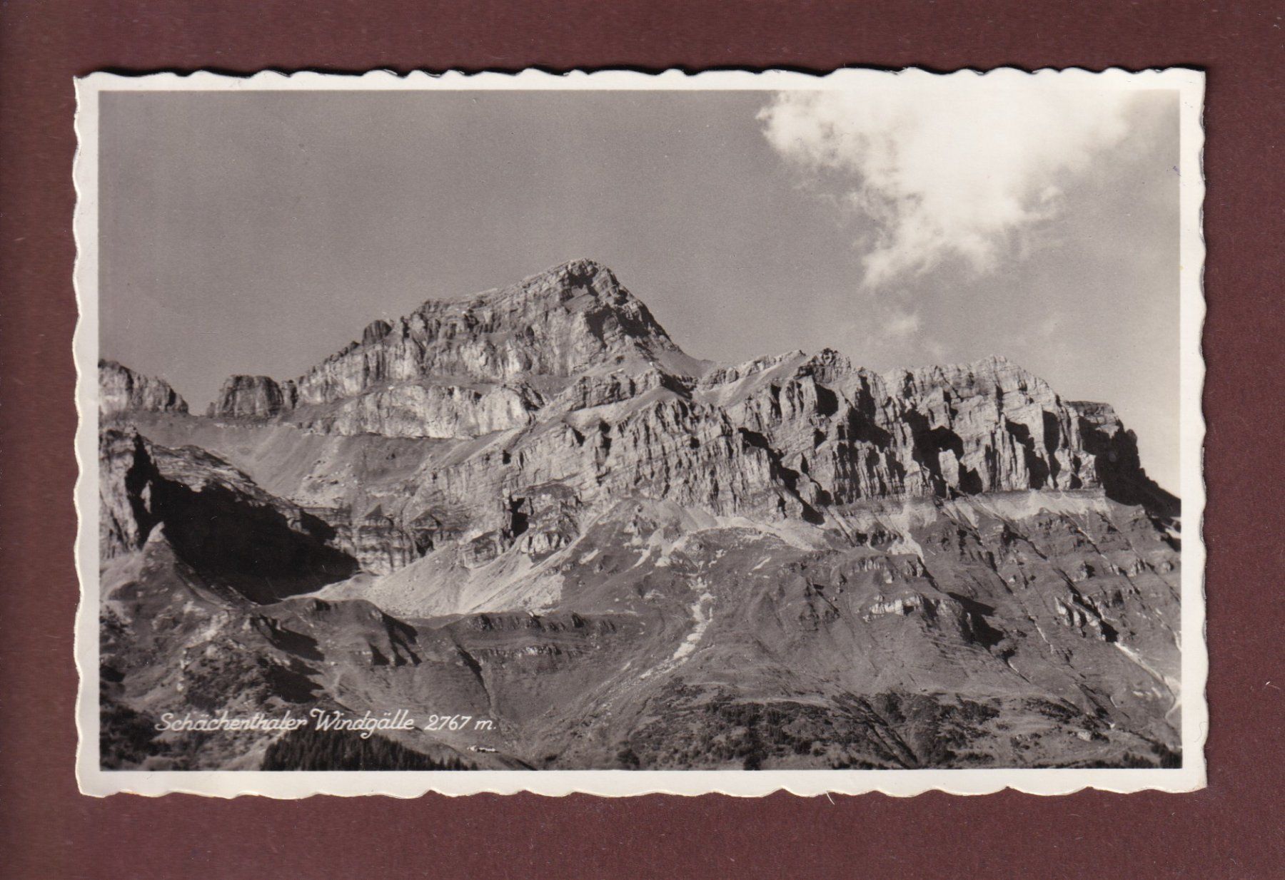Cartoline postali: SCHÄCHENTHALER WINDGÄLLE - 1941 – Usato da Pully venduto da nicecards-shop
