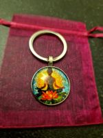 Schöner Schlüsselanhänger Yoga Meditation Lotusblüte/Neu