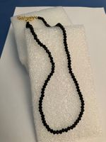 Modische synth. Kristallhalskette, Choker Design, schwarz