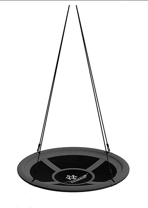 Sheyaoge Nestschaukel 100cm - Höhenverstellbare Tellerschaukel Für Garten & Indoor