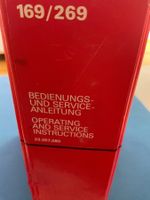 Studer 168/269 Bedienungs und Serviceanleitung