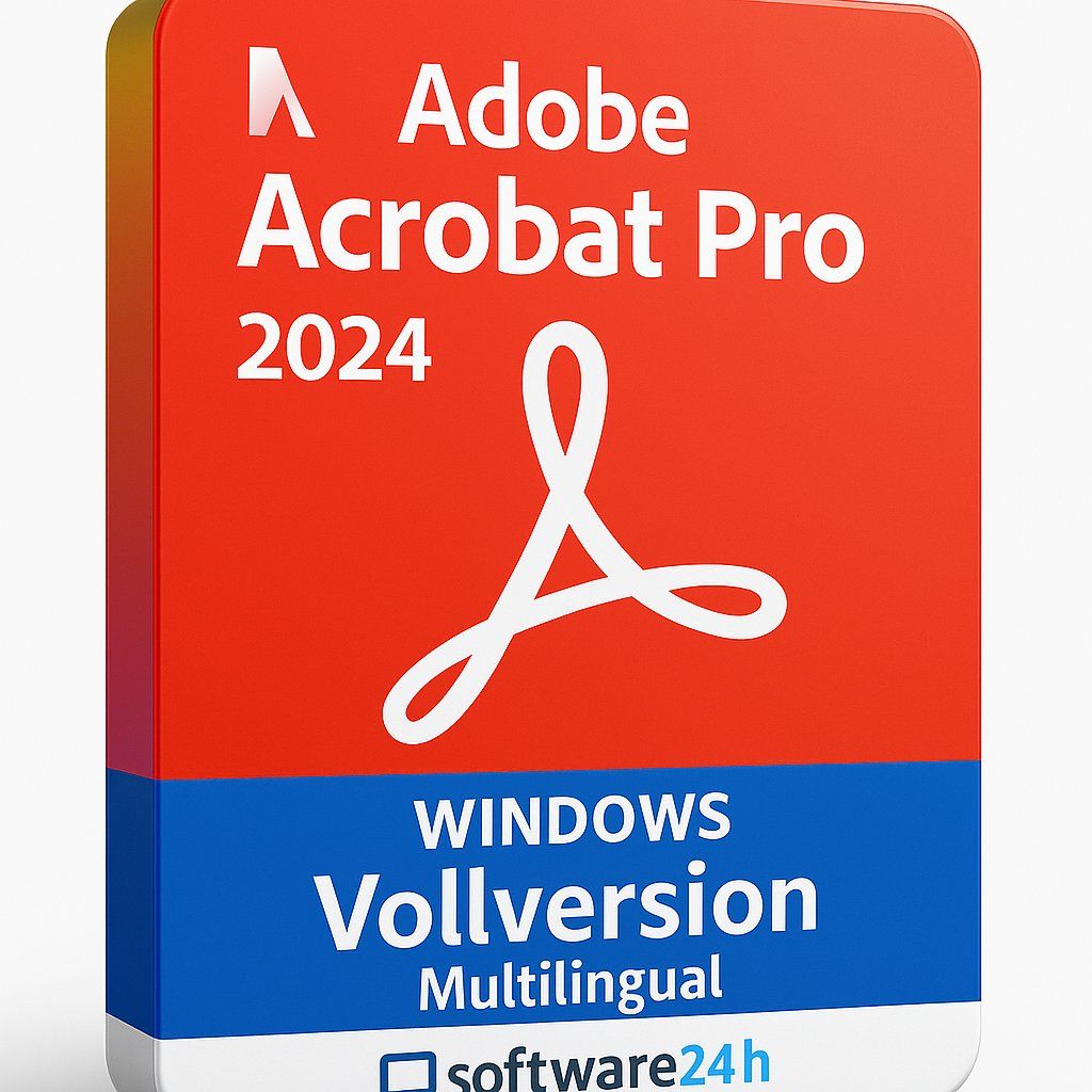 Adobe Software: 🖥️ Adobe Acrobat Pro 2024 – Windows – Vollversion – Multili – Neu (gemäss Beschreibung) aus Thal von Software24h