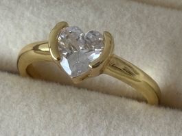 Luxus Elegante Gr.17/7 Ring Farbe : Gold