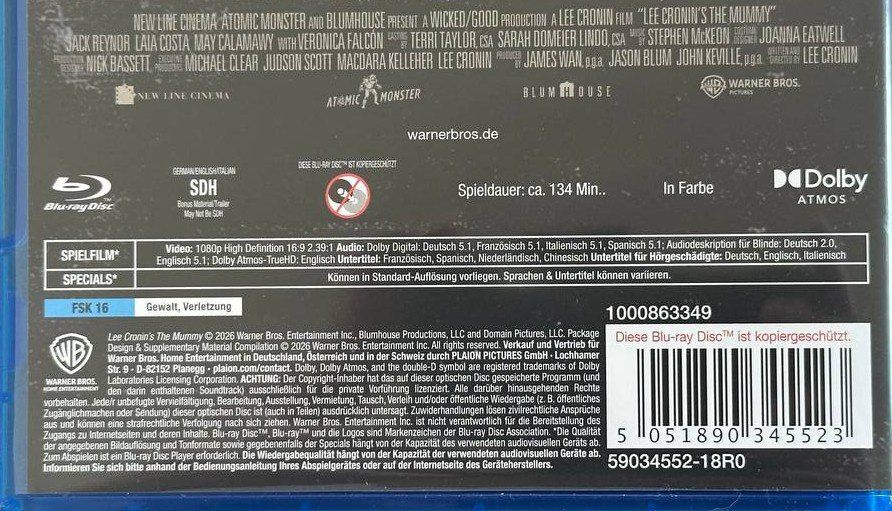 Tutti i DVDs: Lee Cronins - The Mummy – Usato da Beringen venduto da Mantafisch1 2