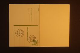 1980 Postkarte mit Antwortkarte Deutsche Bundespost Berlin