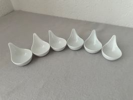 Elegante Apero-Dessert Schälchen Henkel - Party 6-er Set
