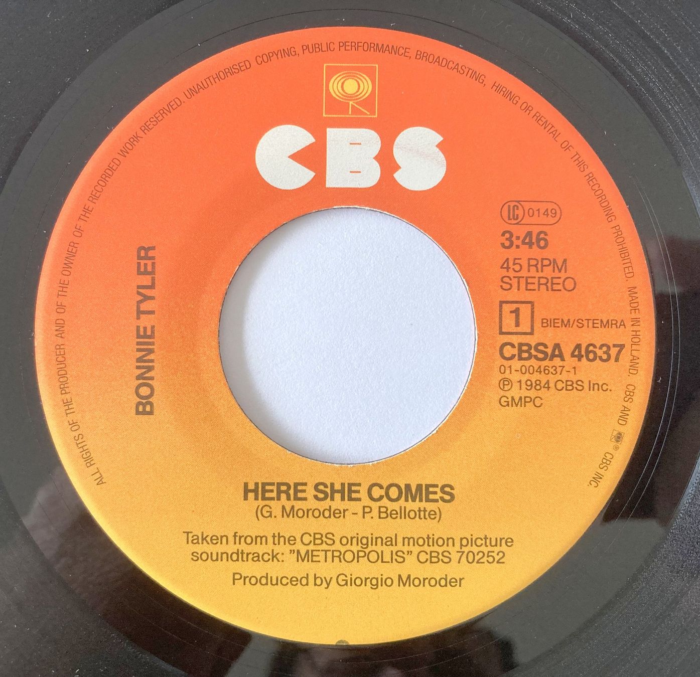 Dischi in vinile: BONNIE TYLER - HERE SHE COMES – Usato da Bottens venduto da hotter-than-hell 2