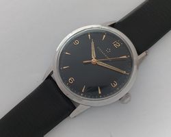 Eterna-Matic Calatrava, Schwarzes Gilt Dial, Herrenuhr 1950