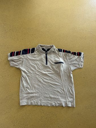 Polo Shirt Beige mit Reissverschluss 