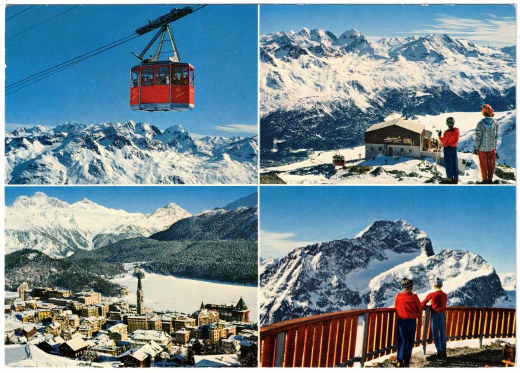 Cartes postales: St. Moritz - 4 Bild AK – D'occasion à Binningen par Mountainrider