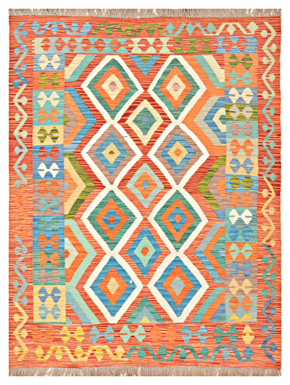 Kelim Tappeti: Oriente Kelim Teppich 150x200 Cm – Nuovo e nell'imballaggio originale da Lahore venduto da Fairways79 3