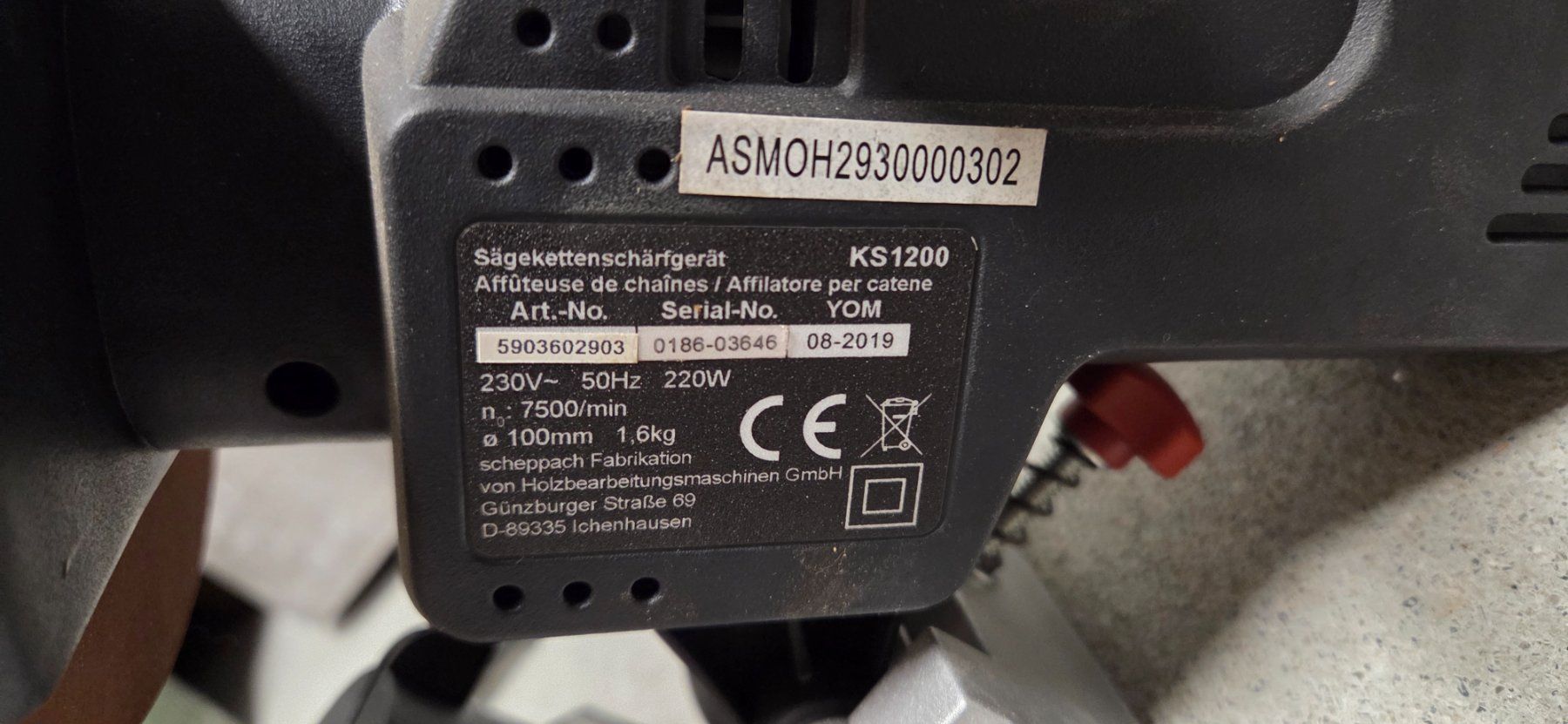 Toutes les machines: Sägekettenschärfgerät – D'occasion à Sattel par vet_2n86 4