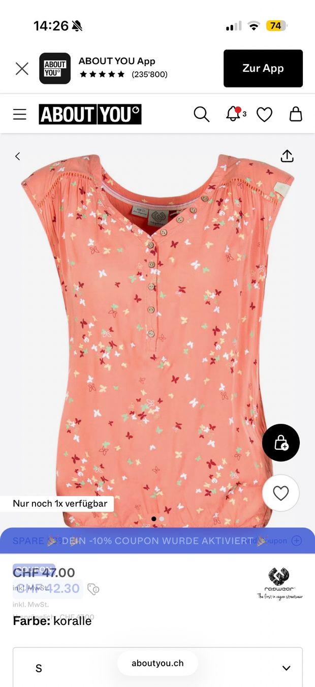 Ragwear Camicette: Ragwear Salty A, Gr. S – Nuovo e nell'imballaggio originale da Summaprada venduto da hirschuh506 6