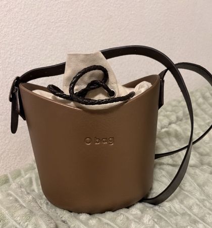 Braune O bag Bucket Tasche, neuwertig - Herbst Look!