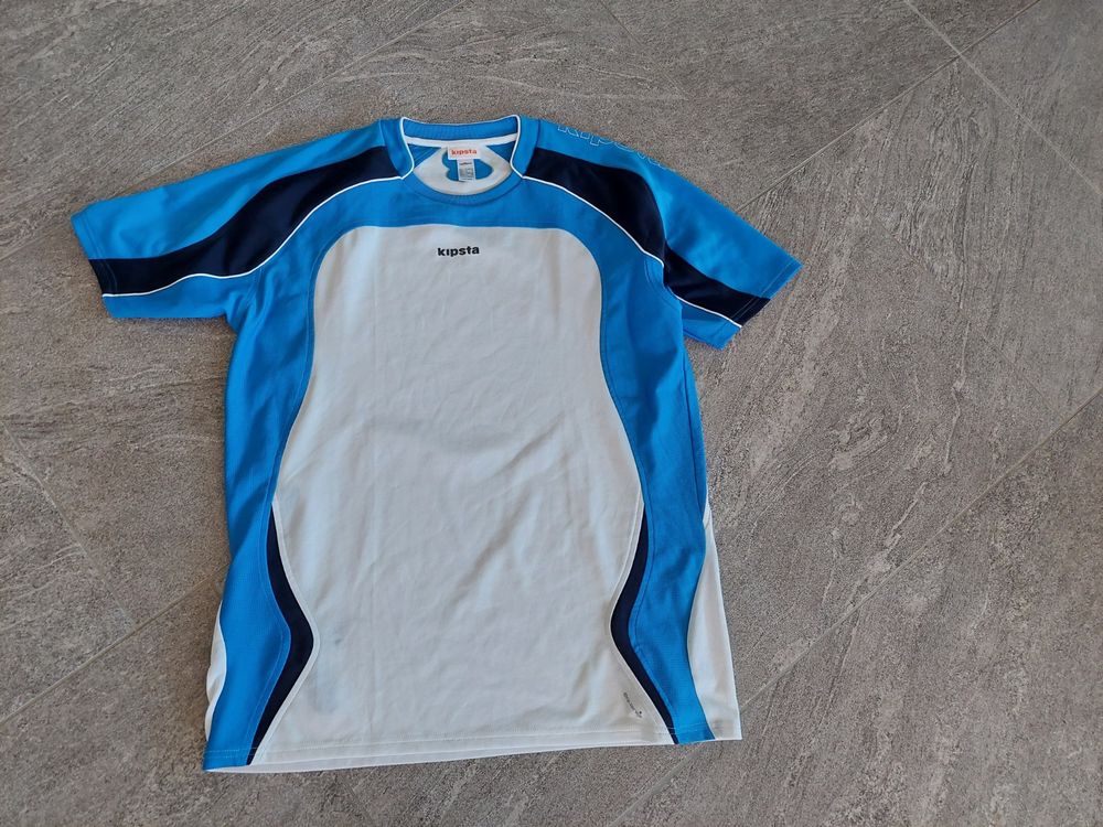 Maillot de Football CLR Adulte manches courtes Orange et Marine KIPSTA