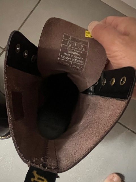 Dr. Martens Scarpe da donna: Dr. Marten Stiefel. Gr 37 dunklerots Leder – Nuovo (secondo la descrizione) da Neerach venduto da romiping 5