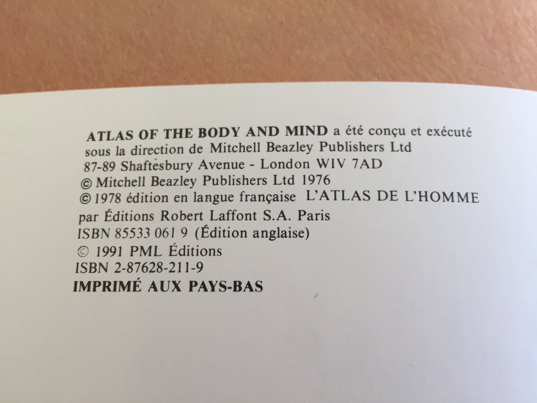 Libri: Atlas du corps humain  Edition 1991 – Usato da Genève venduto da Donnet2 7