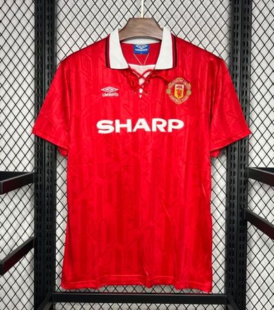 La maglia del Manchester United gialloverde nel 1992-1994