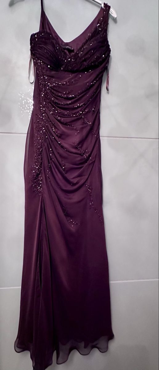 Vestiti: Langes braunes Abendkleid - Grösse 38 - Marke Modissa – Usato da Nänikon venduto da Nd73