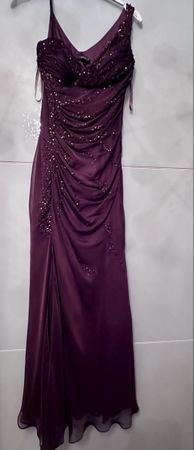 Langes braunes Abendkleid - Grösse 38 - Marke Modissa