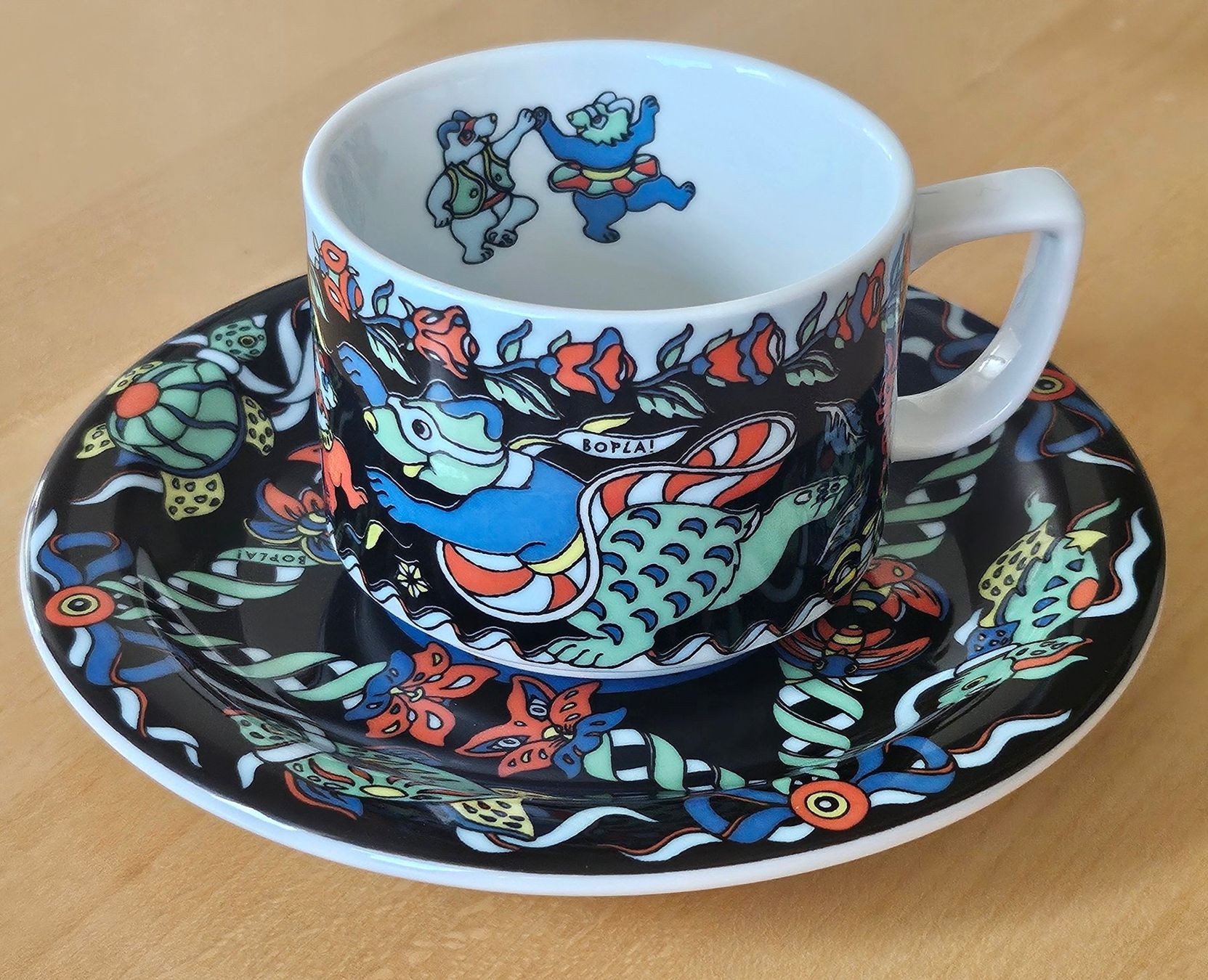Bopla Tazze: Bopla Evolution Kaffeetasse mit UT Rosetta Teddy schwarz – Nuovo (secondo la descrizione) da Dietikon venduto da erdbeeren 3
