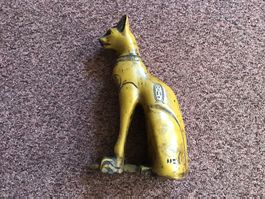 Aegyptische Katzenfigur, gebraucht guter Zustand