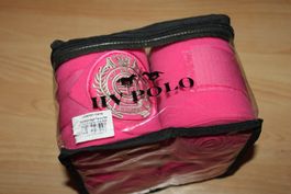 Rosa Fleece-Bandagen von HV POLO Candy 4er Set