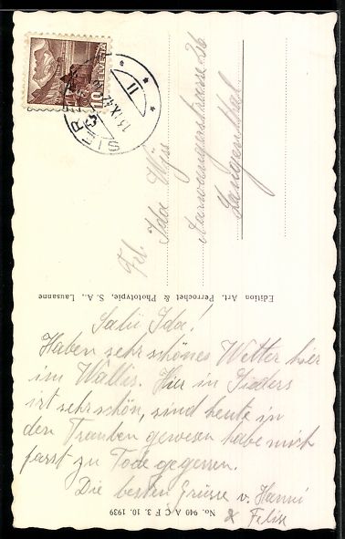 Cartes postales: AK Sierre, Château Pradegg – D'occasion à Berlin par bartko-reher 1
