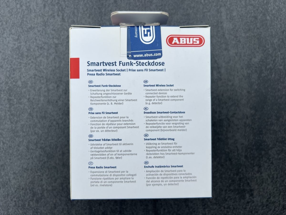 Spine: ABUS Smartvest Funksteckdose NEU – Nuovo e nell'imballaggio originale da Altendorf venduto da Moto1 1