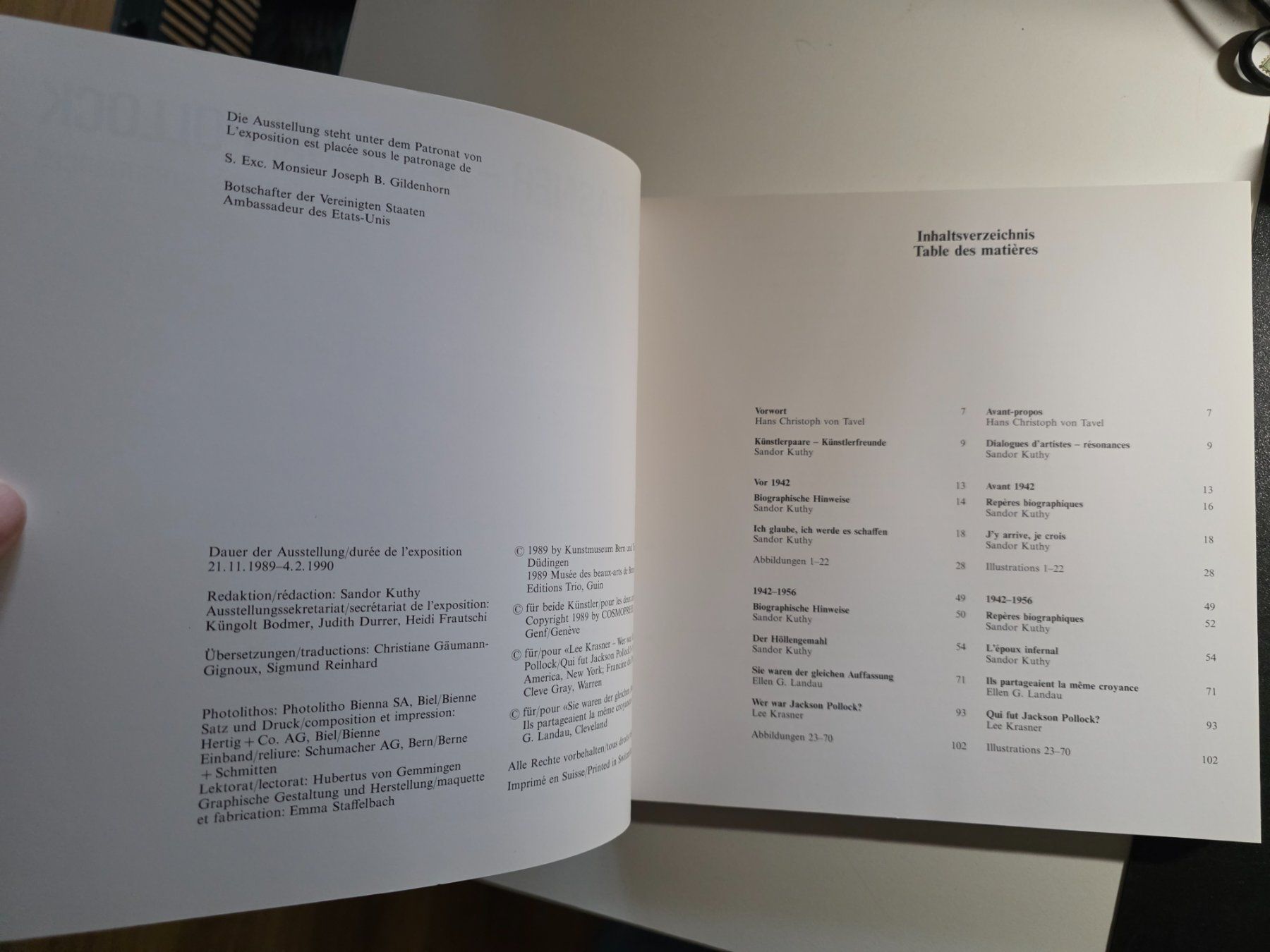 Libri: Lee Krasner - Jackson Pollock - Kunstmuseum 1989 – Usato da Walterswil BE venduto da Lonitti 5