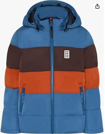 Lego Wear  Winterjacke  Blau Braun Orange Gr.152 Neu (2)