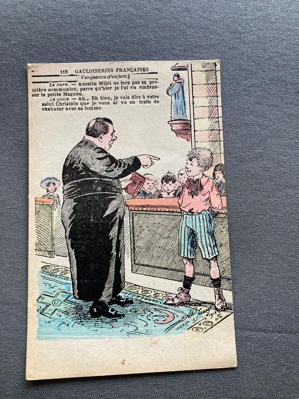Ansichtskarten: Antike Postkarte - "Gauloiseries Francaises" - – Gebraucht aus Zürich von mik_h9ty