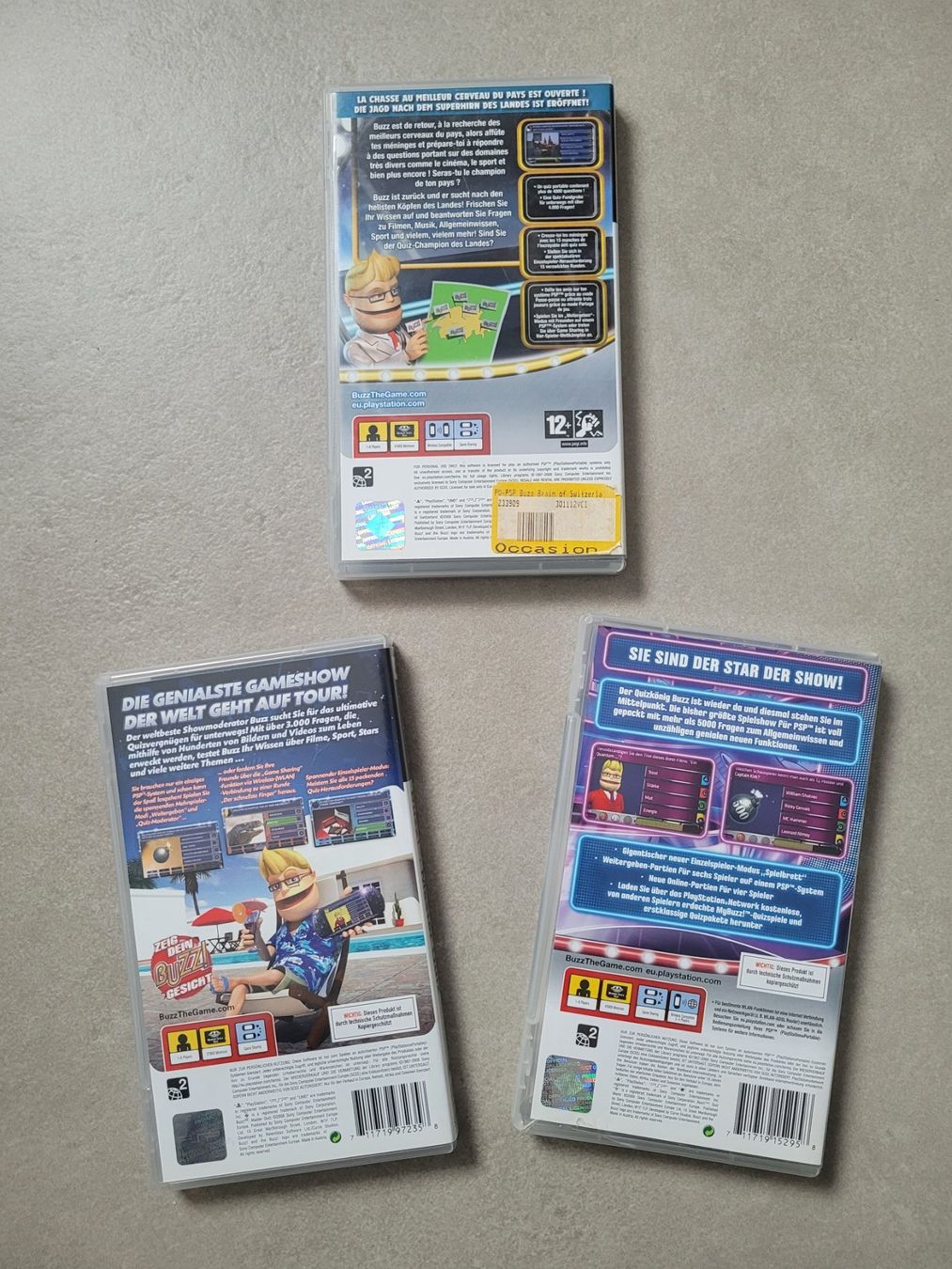 Giochi: 3x BUZZ! (PSP) – Usato da Uezwil venduto da -Retrogames- 2