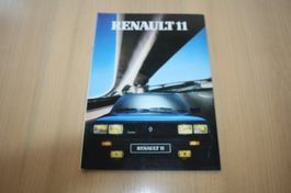 Renault 11 Original Prospekt von 1986 Französisch