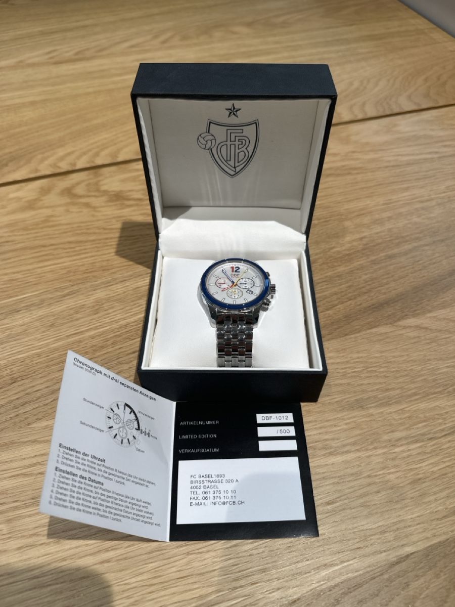 DuBois et fils Orologi: FC Basel Limited Edition Uhr – Nuovo (secondo la descrizione) da Gebenstorf venduto da dessig 2