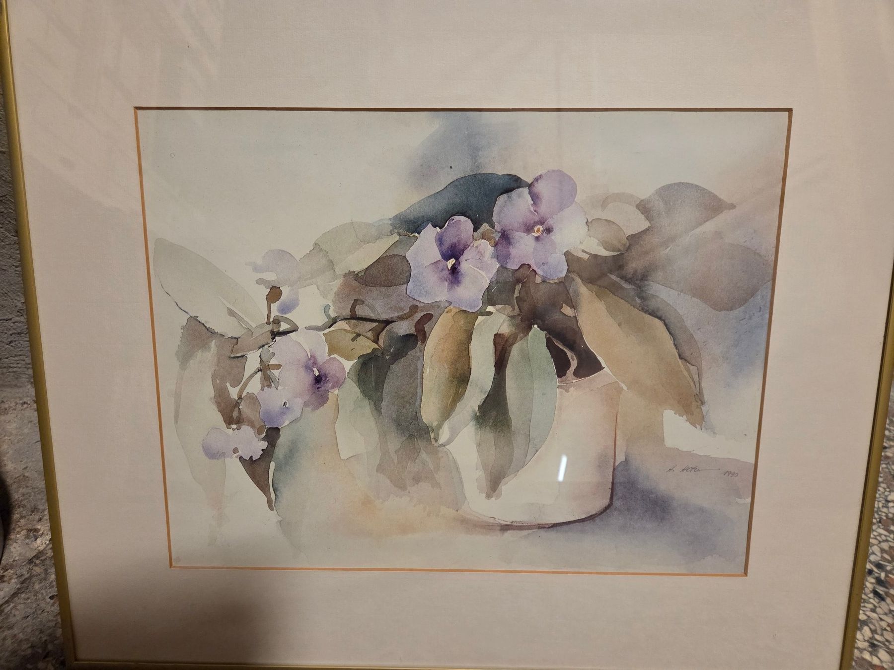Dipinti: 1 Aquarellbild "Orchideen" – Usato da St. Gallen venduto da Razoon77