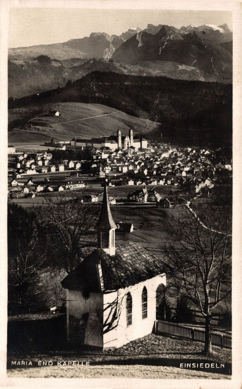 Cartoline postali: Maria End Kapelle, Einsiedeln – Usato da Bronschhofen venduto da Astore