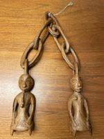 Afrikanische Hochzeitskette Holz Kette geschnitzt antik