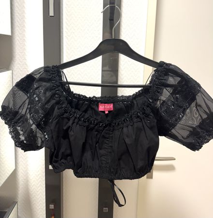 Trachtenbluse Krüger Madl schwarz Grösse 40