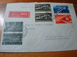 Eil-Satzbrief  1947, 100 Jahre Eisenbahn