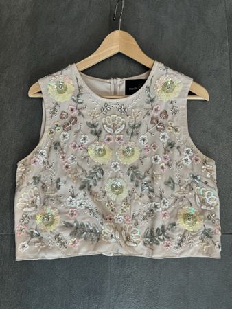 Needle & Thread Pailletten-(Crop)Top