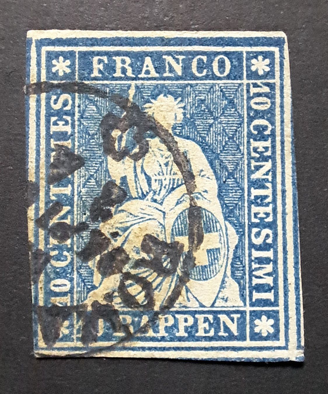 Tous les timbres: Strubel 23G vollrandig – D'occasion à Unterägeri par PhilatelieStudiger