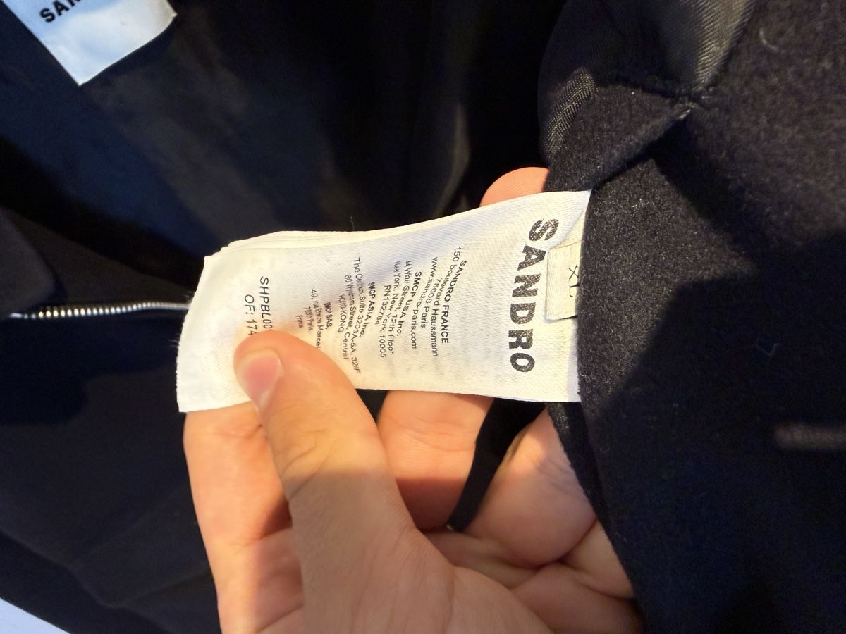 Sandro Giacche: Sandro Wool Shearling Neck Jacket  – Usato da Genève venduto da SG_73 1