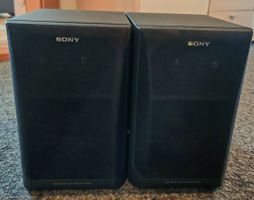 Zwei Sony SS-H1600 Bassreflex-Regal-Lautsprecher